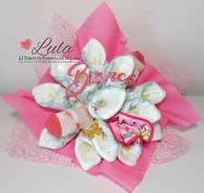 Torta pannolini bouquet usato  Sirolo