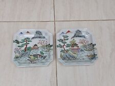 Chinese landscape dishes for sale  BUCKHURST HILL