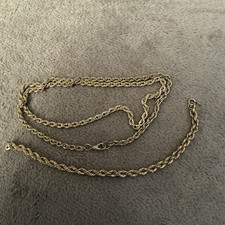 Schmuckset goldfarben collier gebraucht kaufen  Deutschland