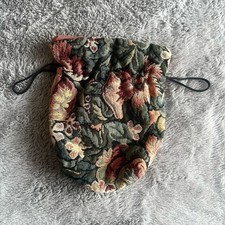 Vintage floral drawstring for sale  LONDON