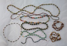 Envoltório de papel reciclado colares de contas pulseiras artesanato fornecimento ou desgaste lote de 9 comprar usado  Enviando para Brazil