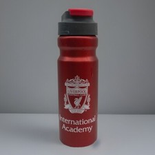 Garrafa de água Liverpool FC International Academy alumínio vermelho LFC garrafa de presente, usado comprar usado  Enviando para Brazil
