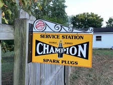 vintage original champion spark plug sign for sale  Hickory