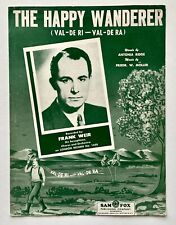 Happy Wanderer Val-De Ri Ra Frank Weir 1954 Partituras Vintage Piano Ridge Fox comprar usado  Enviando para Brazil