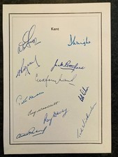 Cricket kent autographs for sale  BUSHEY