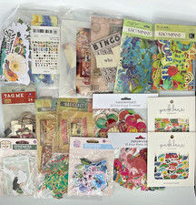 Grande Lote de Acessórios para Scrapbook Die Cuts Etiquetas Efêmera Diário Lixo, usado comprar usado  Enviando para Brazil