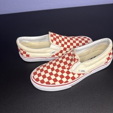 Tênis Vans Off The Wall vermelho branco quadriculado cano baixo masculino 9,5 feminino 11 comprar usado  Enviando para Brazil