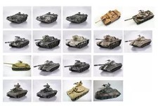 World Tank Museum 09 série pós-guerra conjunto completo de 18 carros em miniatura comprar usado  Enviando para Brazil