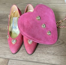 Vintage suede heart for sale  LONDON