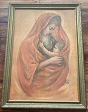 Mother child watercolor for sale  Hamtramck