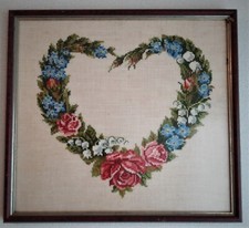 Kreuzstich bild blumenkranz gebraucht kaufen  Schortens