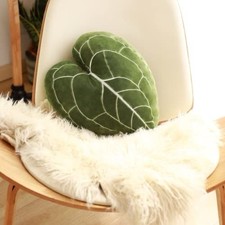 Novo travesseiro decorativo ANTHURIUM CLARINERVIUM folha suculenta, usado comprar usado  Enviando para Brazil