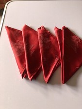 Red christmas napkins for sale  GLASGOW