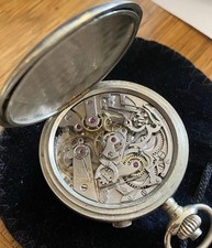 Raro relógio de bolso suíço cronógrafo segundo dividido início do século XX estilo Longines comprar usado  Enviando para Brazil
