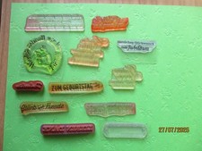 Konvolut silikon gummistempel gebraucht kaufen  Neuenhagen