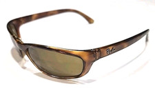 Óculos de sol Ray Ban 642/73 pequeno marrom envoltório retangular Itália LEIA comprar usado  Enviando para Brazil