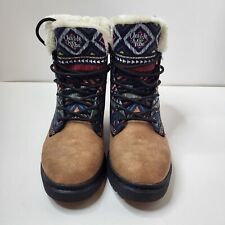 Botas de inverno Yes We Vibe bohemianism marrom unissex masculinas EUA tamanho 7.5 femininas 9 comprar usado  Enviando para Brazil