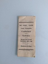 Cumberland yorkshire 26.09.194 for sale  WARRINGTON
