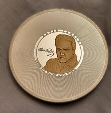 Michael Jackson Elvis Presley Gold Silver Coin Vinyl Old Music Record Signed USA for sale  SALFORD