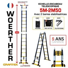 Escabeau telescopique 2m50 d'occasion  Nice-