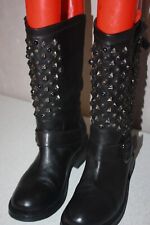 Bottes bikers cuir d'occasion  La Roche-Posay