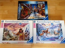 3xravensburger puzzle 1000 gebraucht kaufen  Würzburg