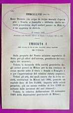 Milano regio decreto usato  Italia