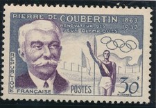 Timbre 1088 coubertin d'occasion  Dunkerque-