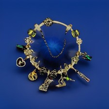 Pulseira Berloque Temática "TINKERBELL" da Disney com Contas Verdes 19 CM comprar usado  Enviando para Brazil