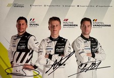 Cartão promocional Peugeot 9X8 Le Mans 2025 Duval, Vandoorne, Jakobsen assinado à mão WEC comprar usado  Enviando para Brazil
