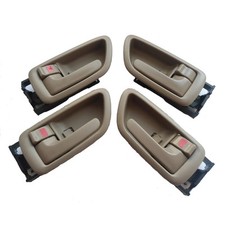 Maçaneta de porta Fit 01-07 Toyota Sequoia Tundra Avalon interna esquerda direita bege 4 peças comprar usado  Enviando para Brazil