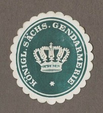 Siegelmarke militär sachsen gebraucht kaufen  Berlin