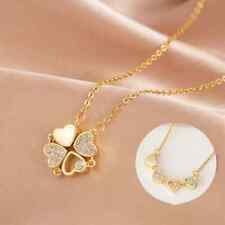  Collar de corazón para mujer de acero inoxidable de circón joyería de cadena de lujo segunda mano  Embacar hacia Mexico