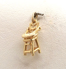 Pingente de berloque de cadeira alta articulado vintage ouro 14k para alimentação de bebês comprar usado  Enviando para Brazil