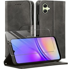 Capa carteira de couro flip telefone e protetor de tela para Samsung Galaxy A05/A06 comprar usado  Enviando para Brazil