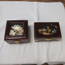 Vintage...2 chinese lacquered for sale  NUNEATON