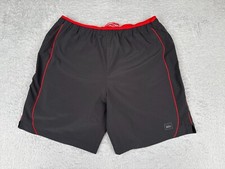 Shorts REI masculino grande cinza vermelho forrado mistura de poliéster caminhada pesca caiaque 36x9, usado comprar usado  Enviando para Brazil