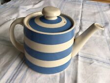 Green cornishware teapot for sale  HENFIELD