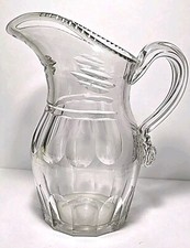 J.&C. Jarro de vidro soprado e cortado Ritchie Flint Glass Works Wheeling W. VA 1835-37. comprar usado  Enviando para Brazil
