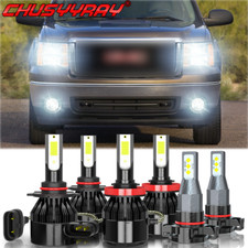 Lâmpadas de neblina Hi Lo 6X faróis de LED para GMC Sierra 1500 2500 3500 2007-2013 comprar usado  Enviando para Brazil