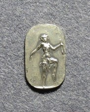 Medalha de prata francesa Art Nouveau dançarina por Charpentier-Mio (1935) comprar usado  Enviando para Brazil