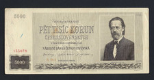 československá 5000 korun usato  Colleferro