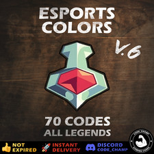 Códigos Brawlhalla Esports Colors v6 - Todas as lendas comprar usado  Enviando para Brazil