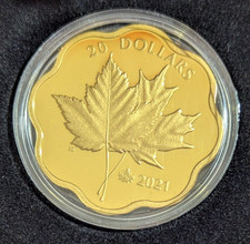 Moeda de prata 2021 Canadá em forma de vieira icônica folhas de bordo 0,9999 comprar usado  Enviando para Brazil
