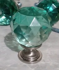 Faceted glass round for sale  Council Bluffs