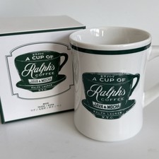 RALPH'S COFFEE por Ralph Lauren caneca de café de porcelana fina assinatura caixa polo comprar usado  Enviando para Brazil