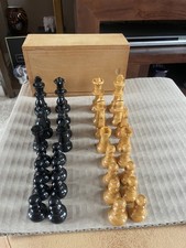 Vintage wooden chess for sale  YORK