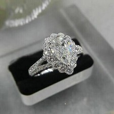 Pear cut moissanite for sale  Plainsboro