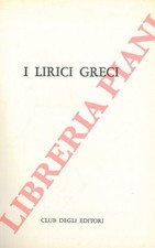Classici greci lirici usato  Italia