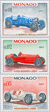 EBS MONACO 1967 SPORTSCARS - Bugatti - Alfa Romeo - Mercedes-Benz 708-710 MNH** comprar usado  Enviando para Brazil